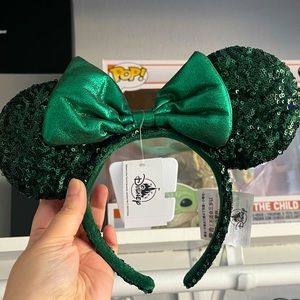 Disney Parks Emerald Green Sequin Ears *RARE*